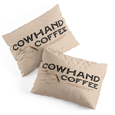 Allie Falcon Cowhand Coffee Rustic Pillow Shams