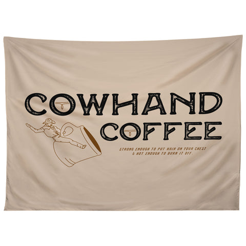 Allie Falcon Cowhand Coffee Rustic Tapestry