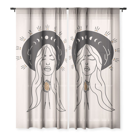 Allie Falcon Desert Angel in Black Cream Sheer Non Repeat