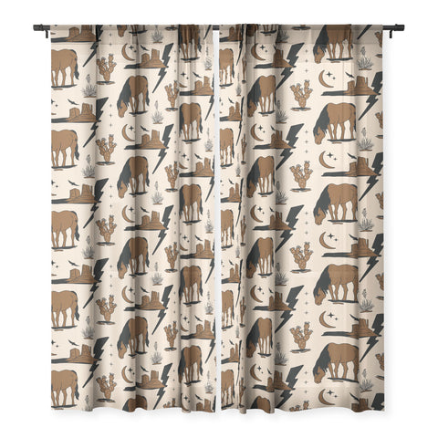 Allie Falcon Electric Oasis Black Brown Sheer Non Repeat