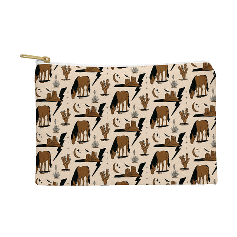 Allie Falcon Electric Oasis Black Brown Pouch