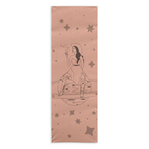 Allie Falcon Janet From Another Planet Yoga Towel