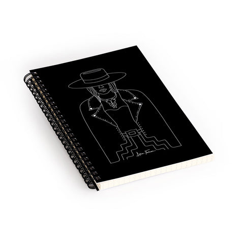 Allie Falcon Lady Outlaw I Spiral Notebook