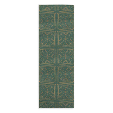 Allie Falcon Lost Desert Green Yoga Towel