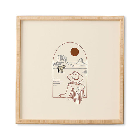 Allie Falcon Lost Pony Rustic Framed Wall Art