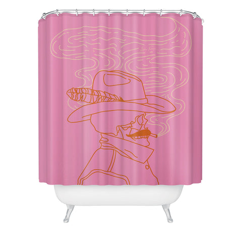 Allie Falcon Love or Die Tryin Cowhand Shower Curtain