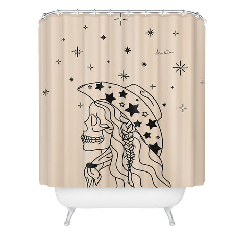 Allie Falcon Love or Die Tryin Rhinestone Shower Curtain