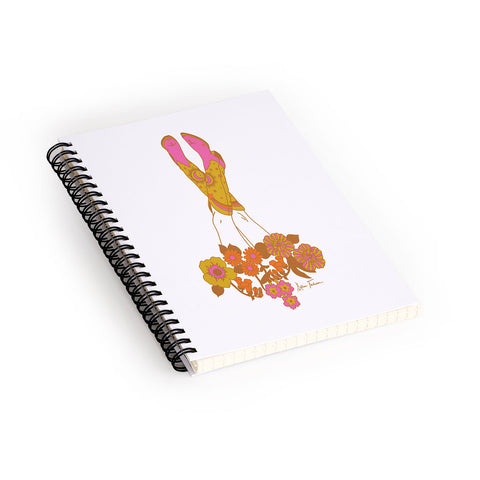 Allie Falcon Love Stoned Cowboy Boots Spiral Notebook