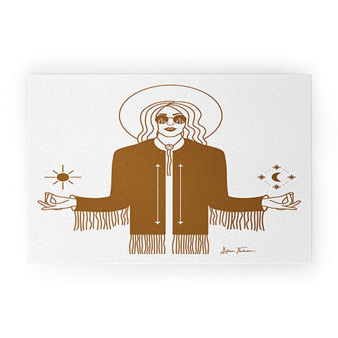 Allie Falcon Queen of the Cosmos Welcome Mat