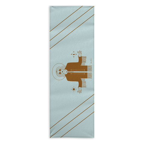Allie Falcon Queen of the Cosmos Yoga Towel