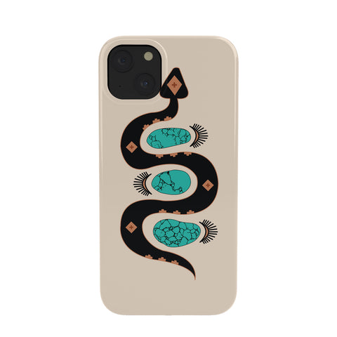 Allie Falcon Southwestern Slither in Black Phone Case