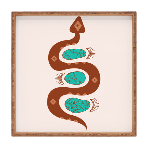 Allie Falcon Southwestern Slither Square Tray