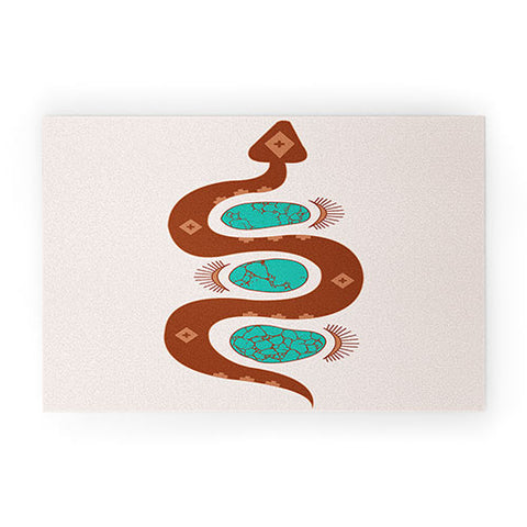 Allie Falcon Southwestern Slither Welcome Mat