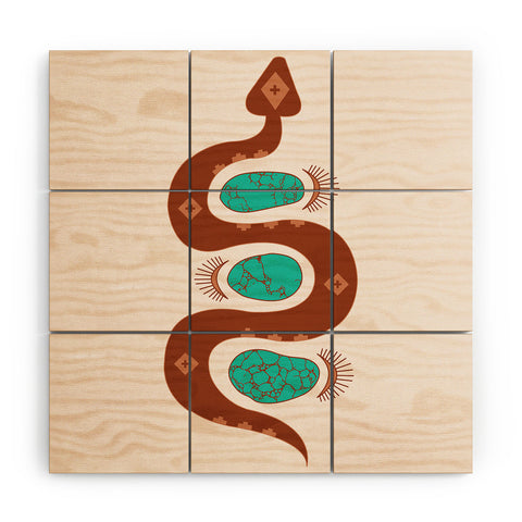 Allie Falcon Southwestern Slither Wood Wall Mural