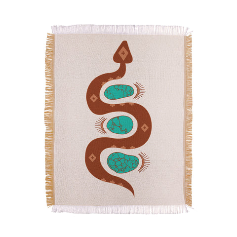 Allie Falcon Southwestern Slither Throw Blanket