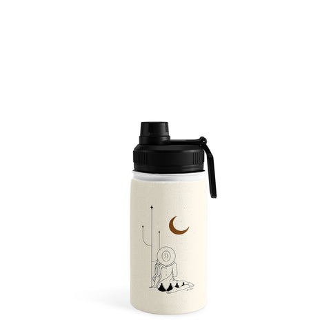 Allie Falcon Talking to the Moon Rustic Water Bottle