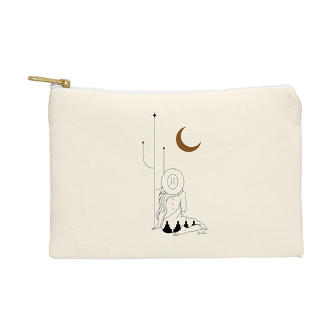 Allie Falcon Talking to the Moon Rustic Pouch