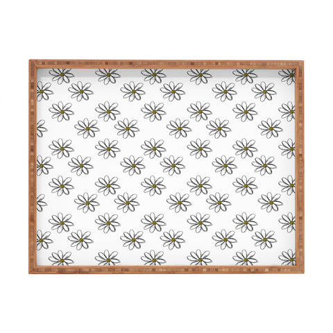Allyson Johnson 70s daises Rectangular Tray