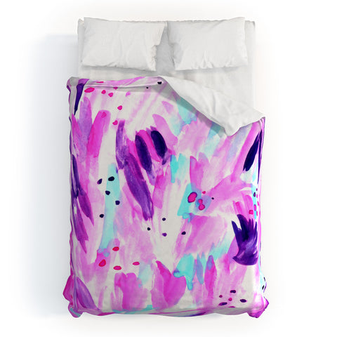 Allyson Johnson 80s glam Duvet Cover