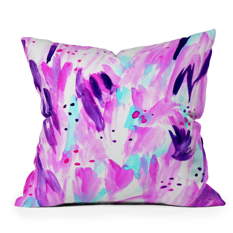 Allyson Johnson 80s glam Throw Pillow
