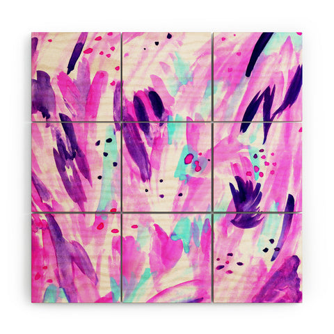 Allyson Johnson 80s glam Wood Wall Mural