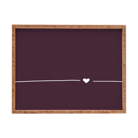 Allyson Johnson A little heart Rectangular Tray