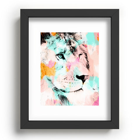 Allyson Johnson Abstract Lion 2 Recessed Framing Rectangle