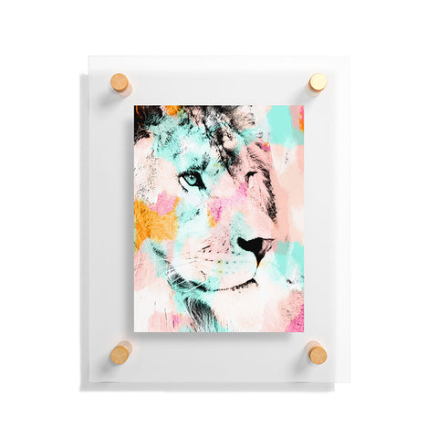 Allyson Johnson Abstract Lion 2 Floating Acrylic Print