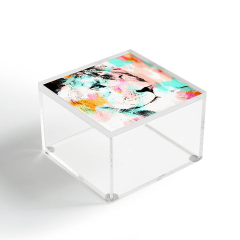 Allyson Johnson Abstract Lion 2 Acrylic Box