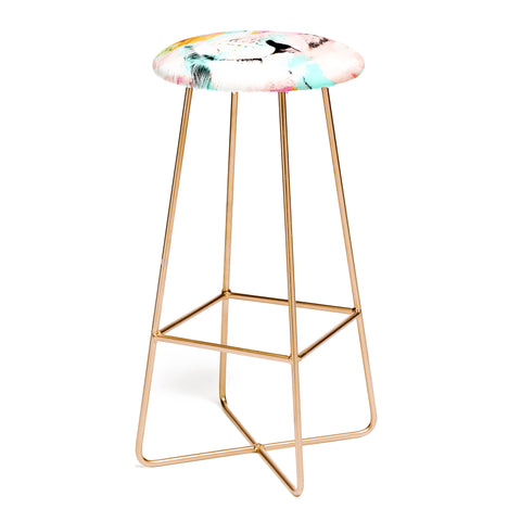 Allyson Johnson Abstract Lion 2 Bar Stool