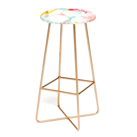 Allyson Johnson Abstract Lion Bar Stool