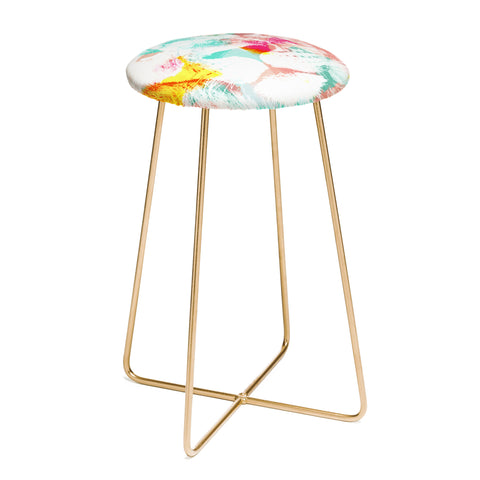 Allyson Johnson Abstract Lion Counter Stool