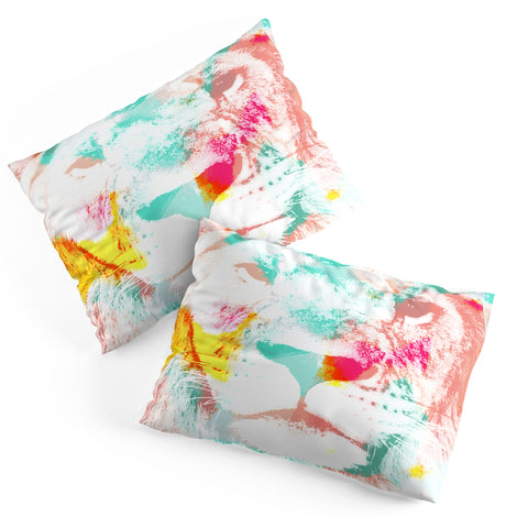 Allyson Johnson Abstract Lion Pillow Shams