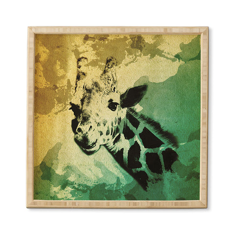 Allyson Johnson African Giraffe Framed Wall Art