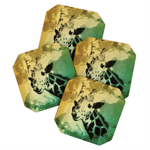 Allyson Johnson African Giraffe Coaster Set