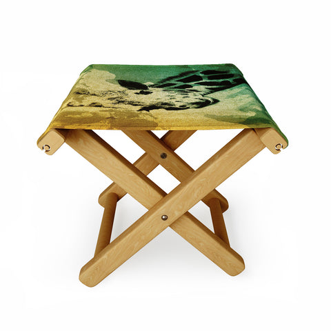 Allyson Johnson African Giraffe Folding Stool