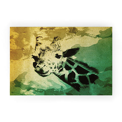Allyson Johnson African Giraffe Welcome Mat