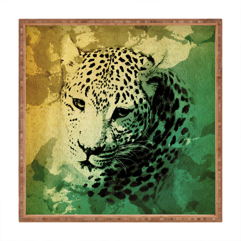 Allyson Johnson African Leopard Square Tray