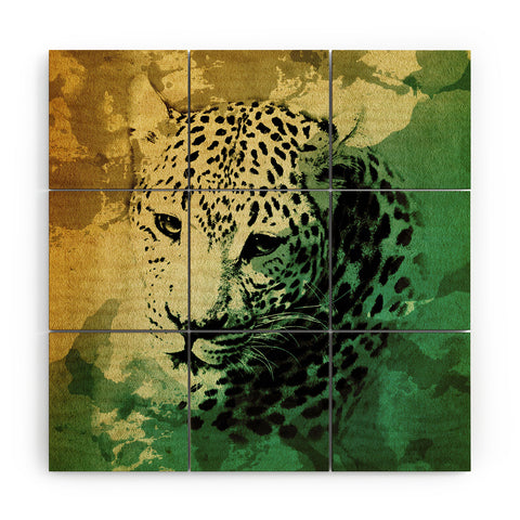 Allyson Johnson African Leopard Wood Wall Mural
