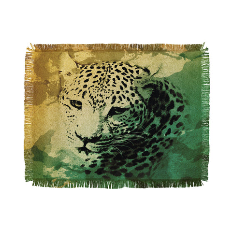 Allyson Johnson African Leopard Throw Blanket