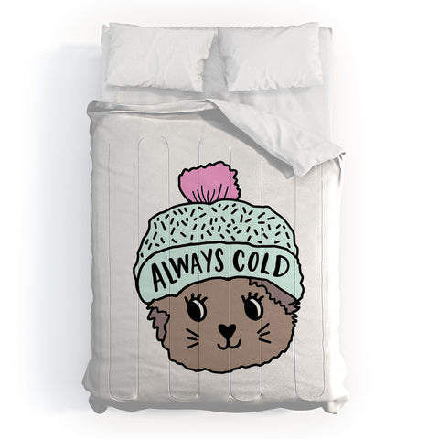 Allyson Johnson Always cold cat Comforter