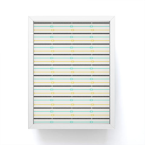 Allyson Johnson Arrow Pattern Framed Mini Art Print