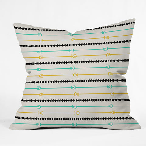 Allyson Johnson Arrow Pattern Outdoor Throw Pillow