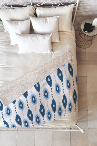 Allyson Johnson Authentic Blues 2 Fleece Throw Blanket