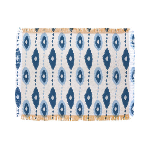 Allyson Johnson Authentic Blues 2 Throw Blanket