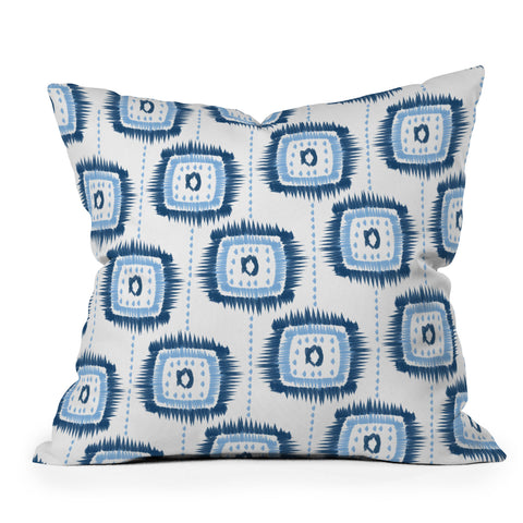 Allyson Johnson Authentic Blues Throw Pillow
