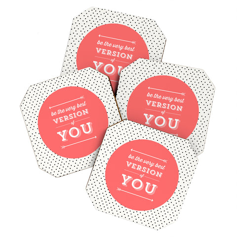 Allyson Johnson Be The Best Version Of You Coaster Set