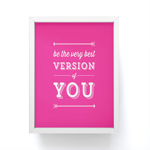 Allyson Johnson Be the best you Framed Mini Art Print