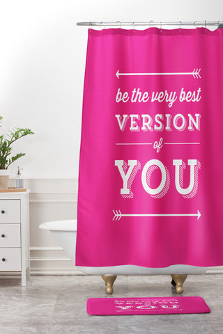 Allyson Johnson Be the best you Shower Curtain And Mat