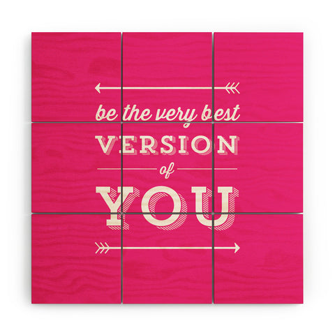 Allyson Johnson Be the best you Wood Wall Mural